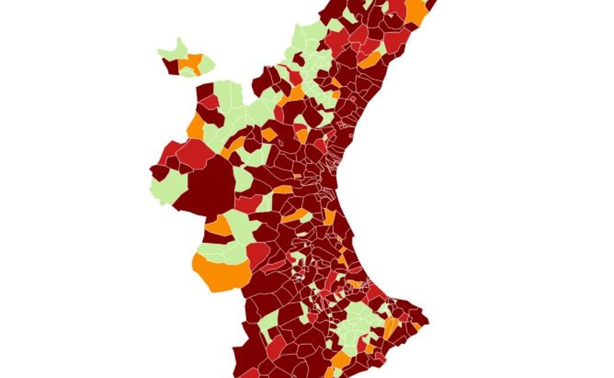 Datos desescalada en Valencia 17 de febrero | Esta es la incidencia acumulada en todos las localidades valencianas