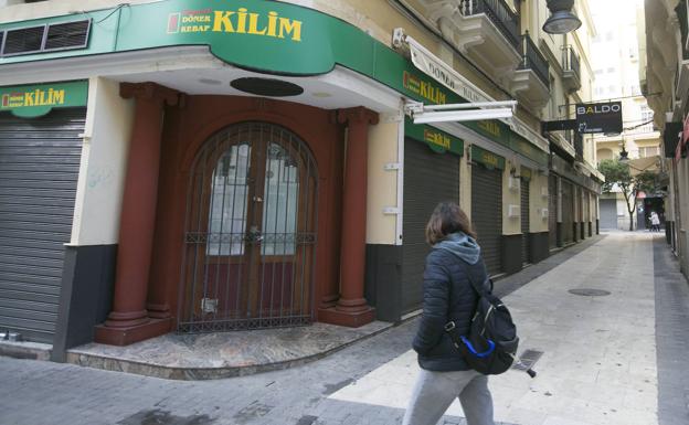 Una calle de Valencia. 