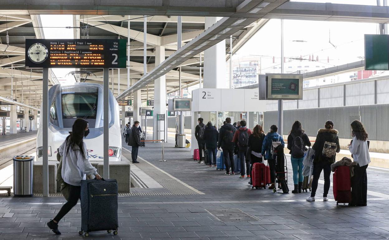 Estación Joaquín Sorolla en el pasado mes de abril. 