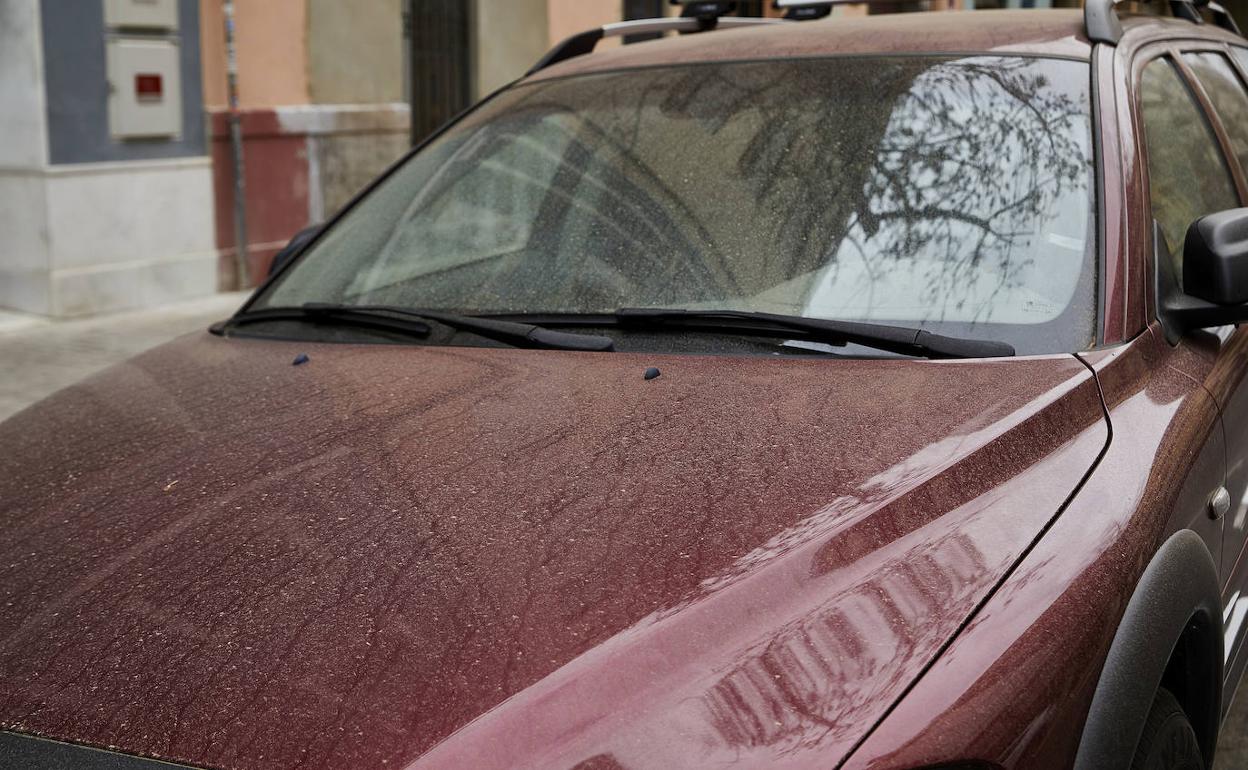 Coches sucios por el barro en Valencia