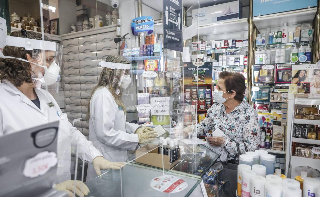 Una farmacia valenciana. 