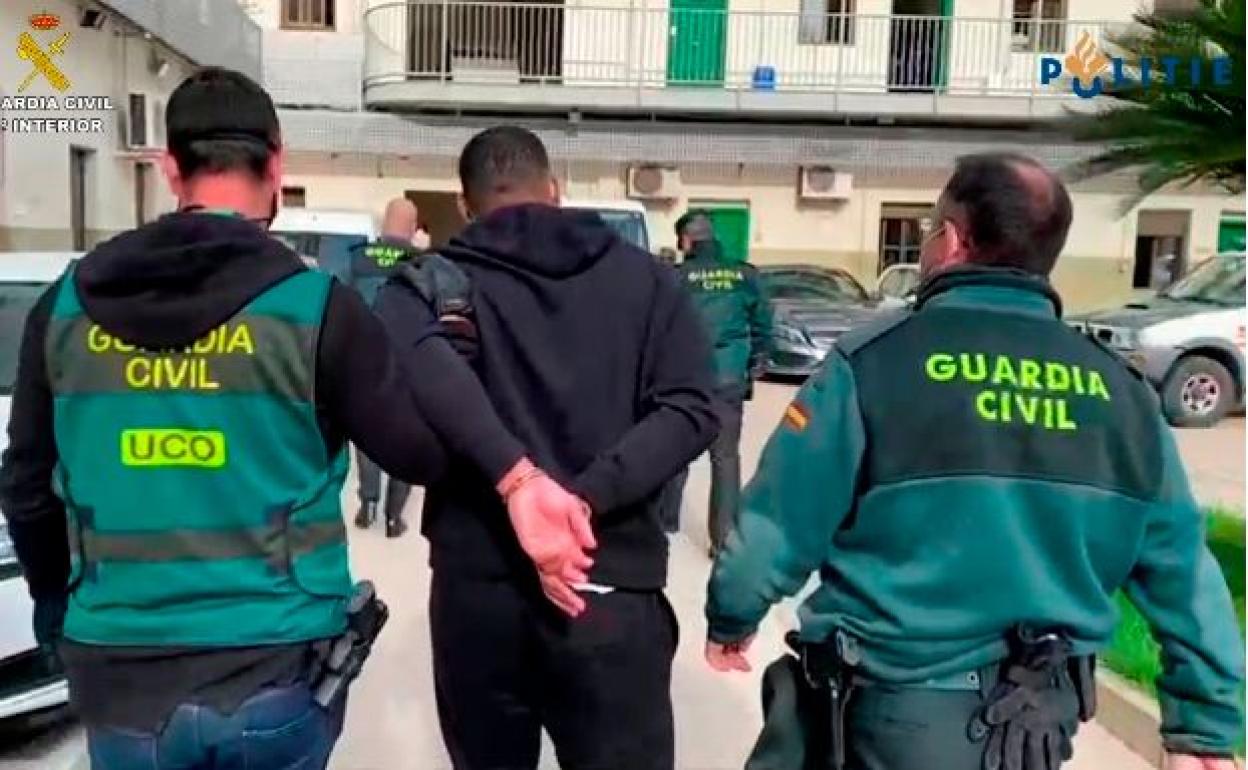 Uno de los detenidos. 