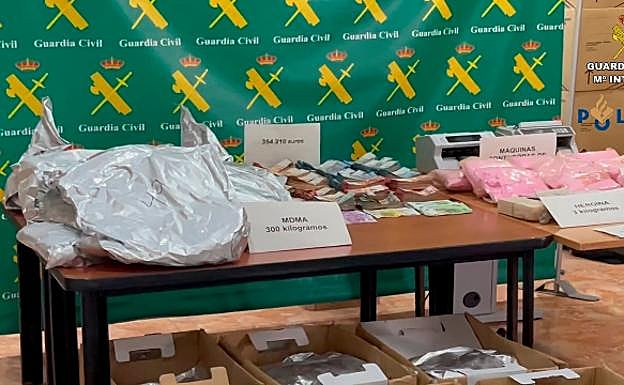 El material intervenido. 