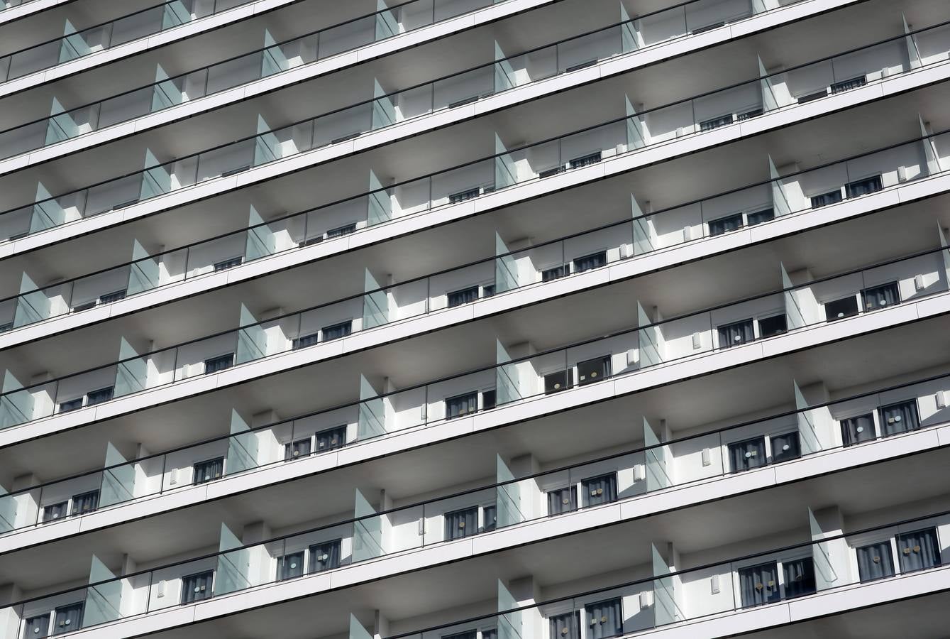 Hoteles vacíos en Benidorm. 