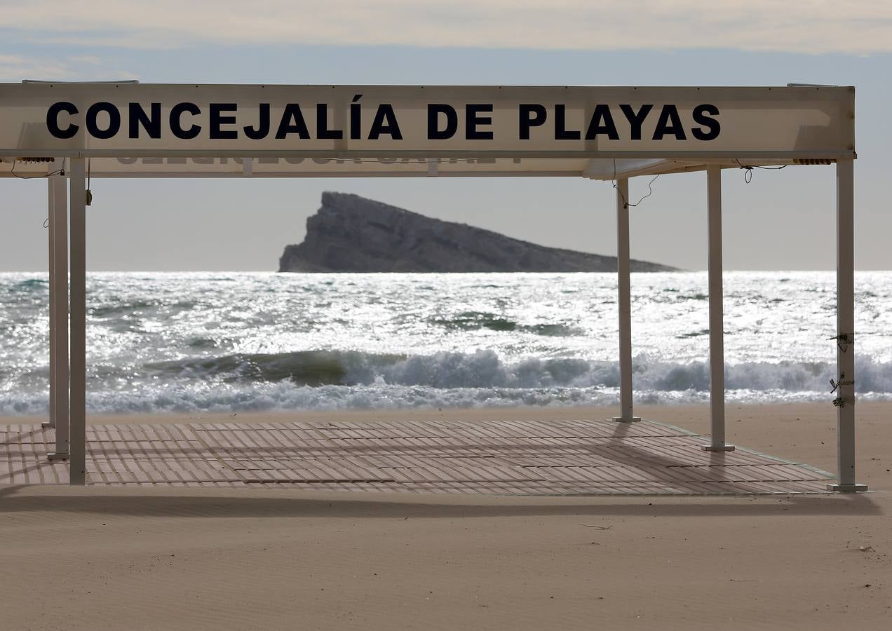 Hoteles vacíos en Benidorm. 