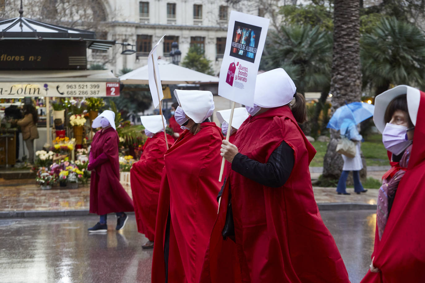 Uno de los actos en la Plaza del Ayuntamiento de Valencia