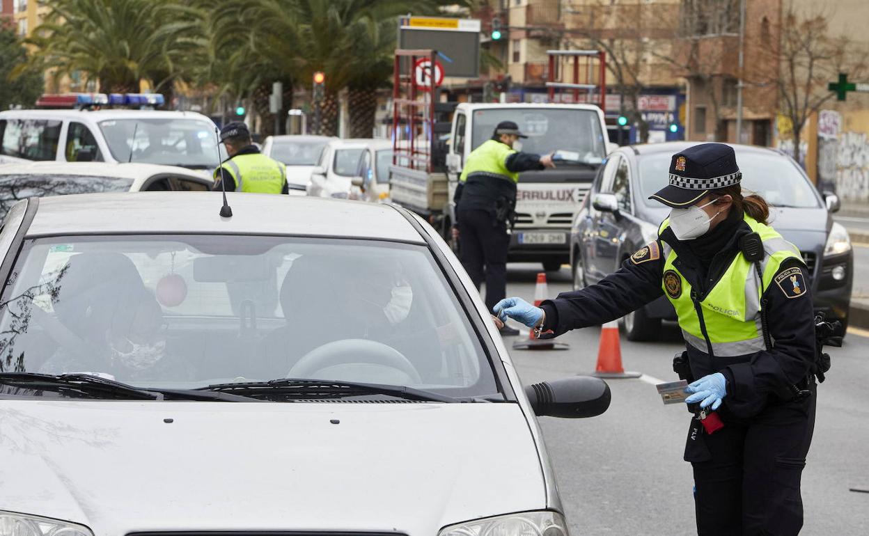 Controles en la ciudad de Valencia