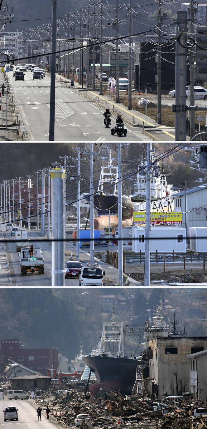 El 11 de marzo de 2011, un terremoto de magnitud 9 desató un tsunami que arrasó la costa nororiental de Japón, dejando más de 22.000 muertos y desaparecidos y provocando en la central de Fukushima 1 el peor accidente nuclear desde Chernóbil. Con olas de hasta 40 metros, el tsunami arrastró todo lo que encontró a su paso en cientos de kilómetros.