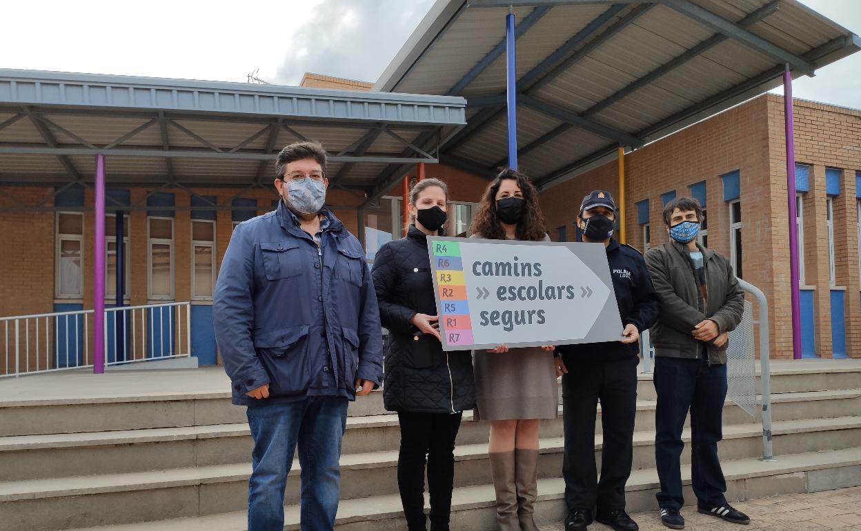 Bellreguard crea siete itinerarios escolares para garantizar la seguridad de los alumnos y rebajar la contaminación