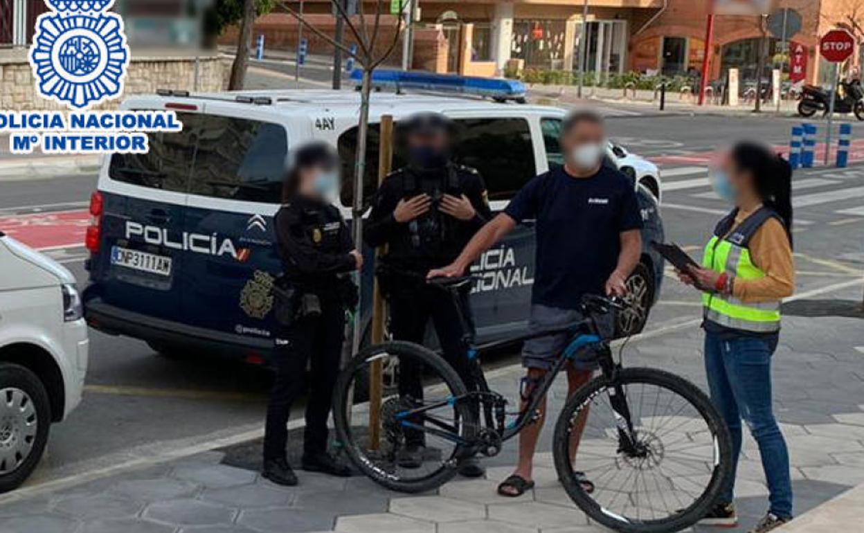 La Policía Nacional recupera la bicicleta robada