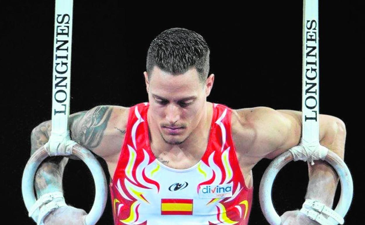 Néstor Abad, durante un ejercicio. 