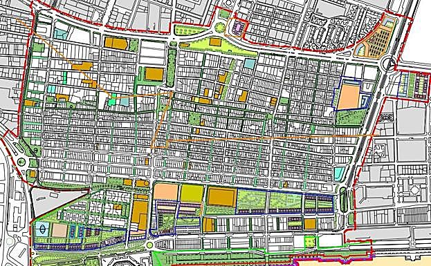 Imagen principal - Recreaciones de las intervenciones pensadas para el plan del Cabanyal.