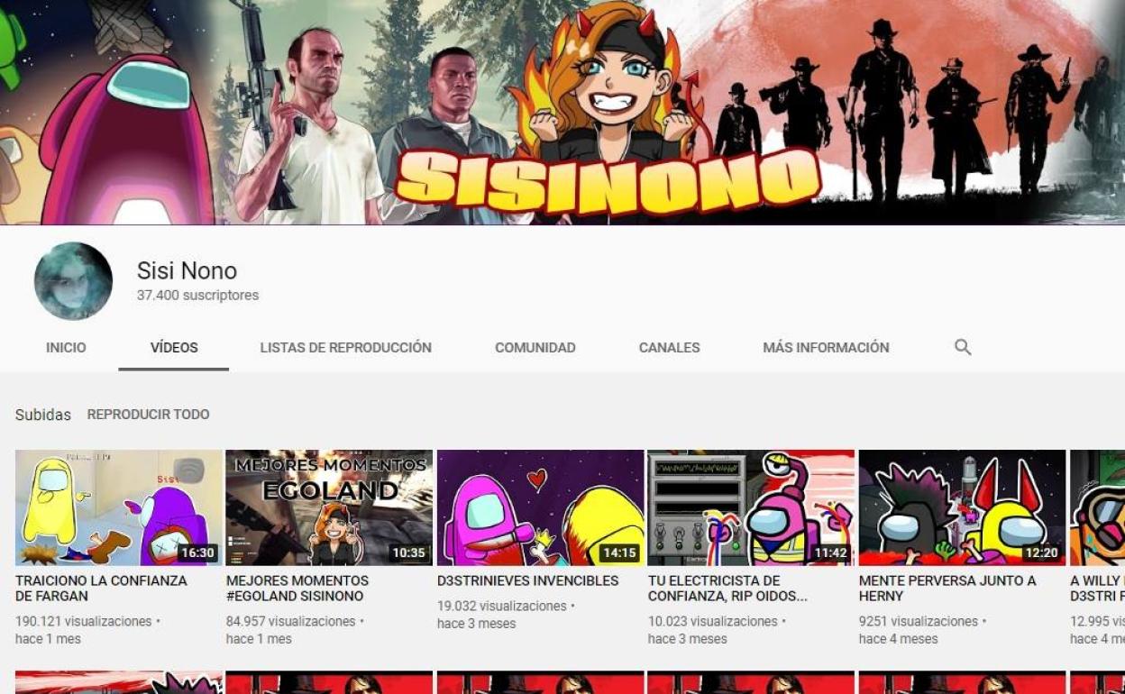 El canal de Youtube de Sisi Nono.