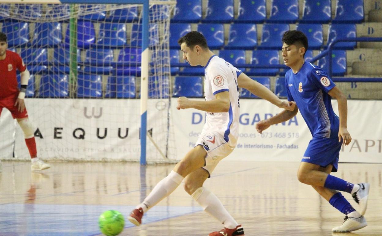 Un momento del partido disputado en el Palau. 
