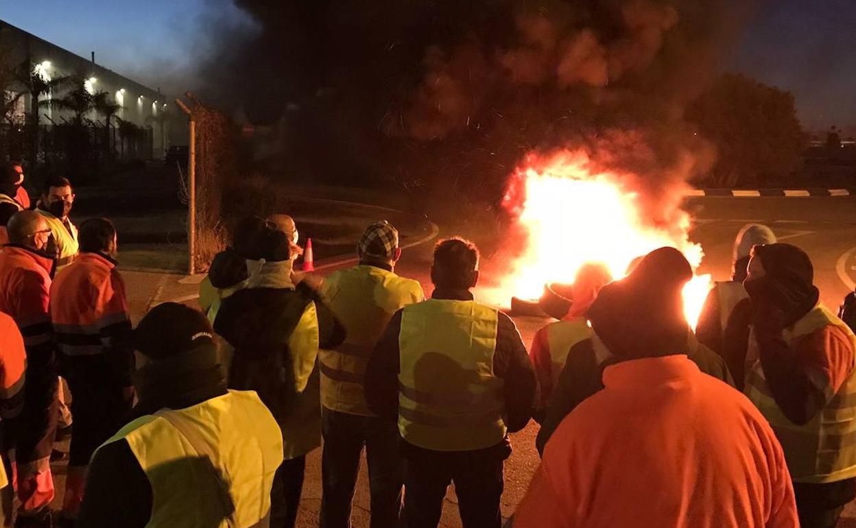 Huelga de los trabajadores de la fábrica