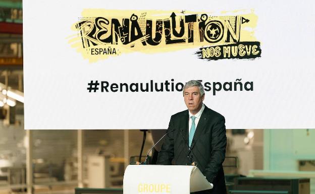 José Vicente de los Mozos, durante la presentación del plan industrial «Renaulution España»