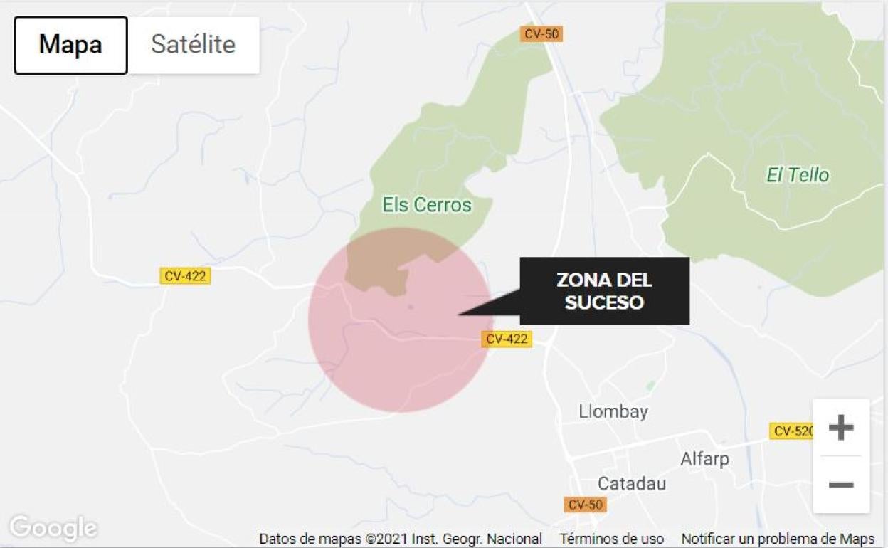 Un motorista muere en un accidente de tráfico en Llombai tras salirse de la vía