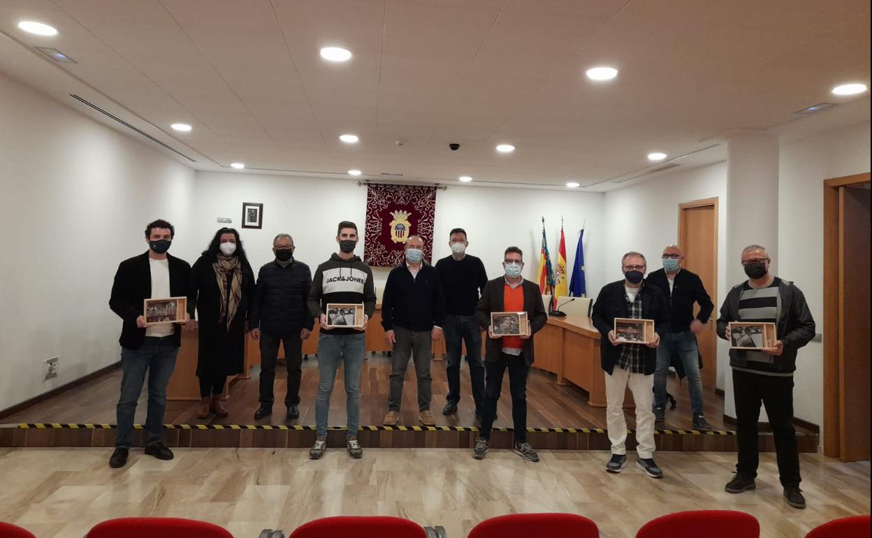 Entrega de grabaciones a las bandas de l'Olleria. 