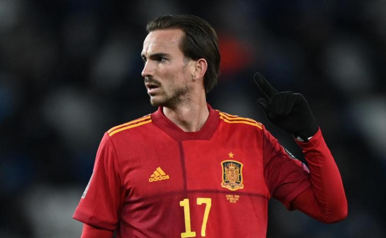 Fabián Ruiz, con la selección española. 