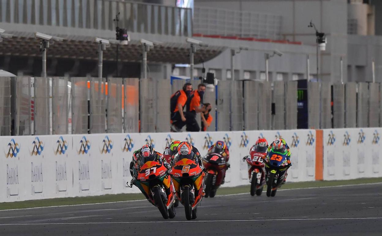 Masià se impone el domingo en Losail por delante de su compañero, Pedro Acosta. 