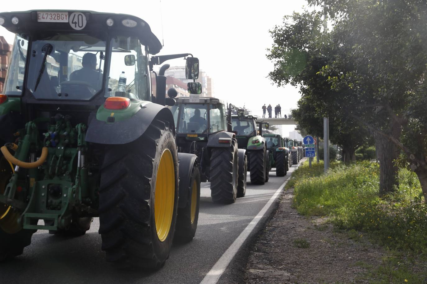 Decenas de tractores han recorrido varios municipios de Valencia y calles de la ciudad para protestar en defensa del sector arrocero, lo que ha provocado retenciones de tráfico a primera hora de este martes. 