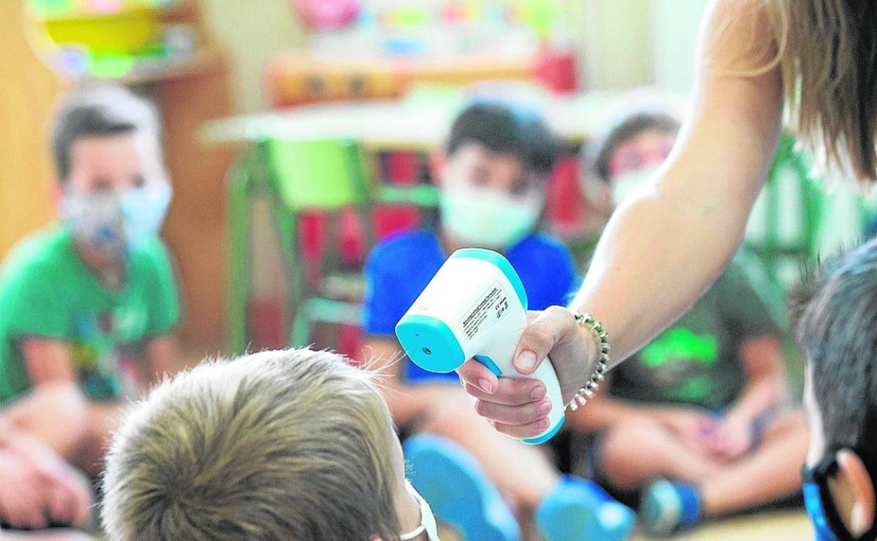 Primer día de clase en un colegio público valenciano. 