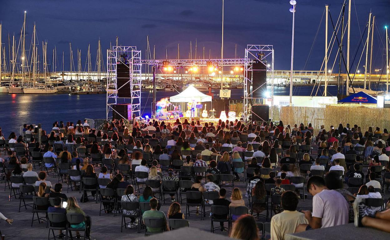 Un concierto en Valencia durante la pandemia. 