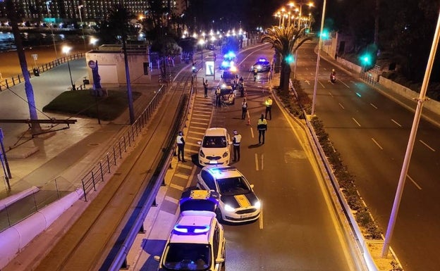 Controles de tráfico en Alicante durante el fin de semana. 