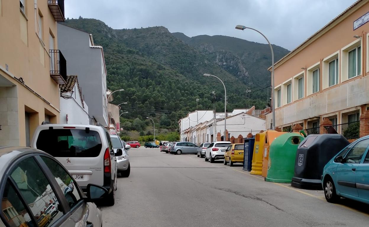 Una calle del barrio Cases Noves. 