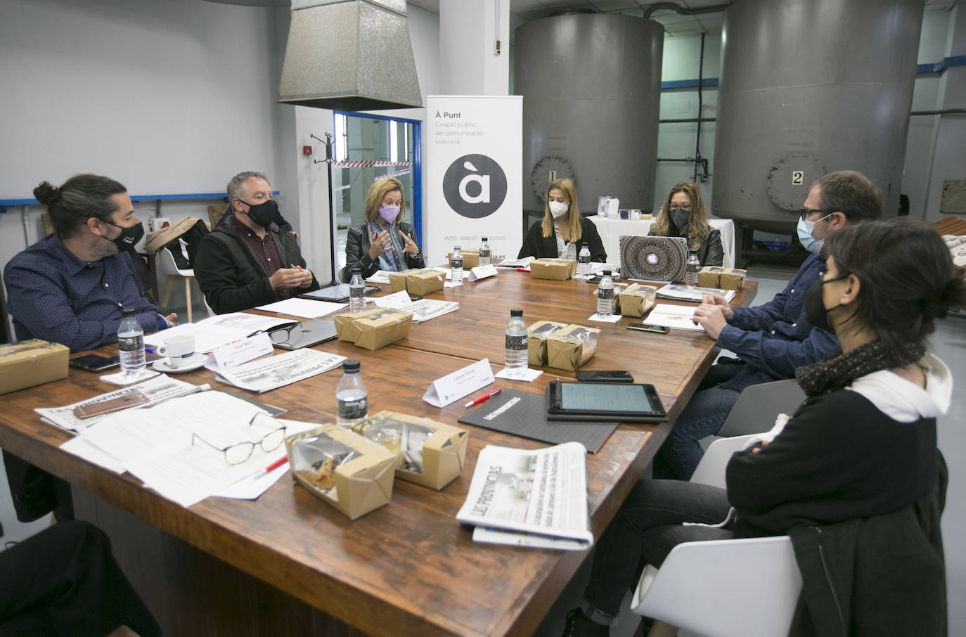 Fotos: Desayuno À Punt Mèdia y LAS PROVINCIAS