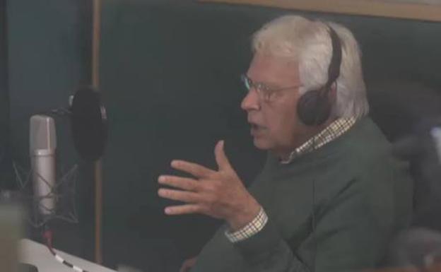 Felipe González, durante la grabación del podcast