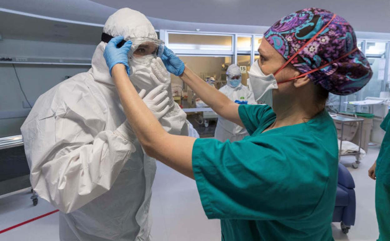 UCI de un hospital valenciano.