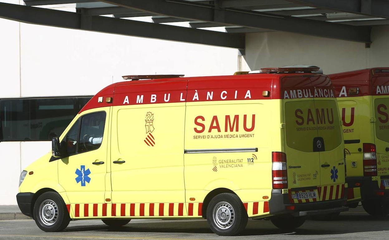 Una ambulancia del SAMU. 