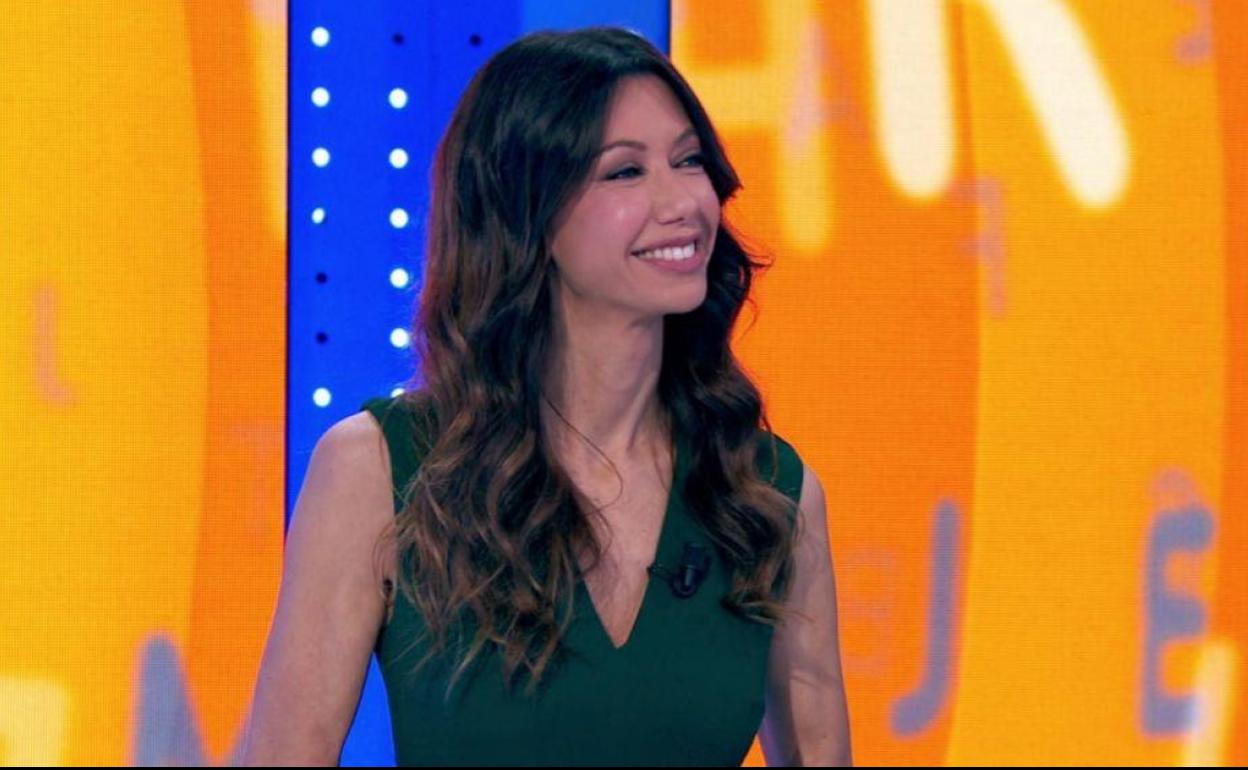 Cristina Alvis, durante su presentación en 'Pasapalabra'.