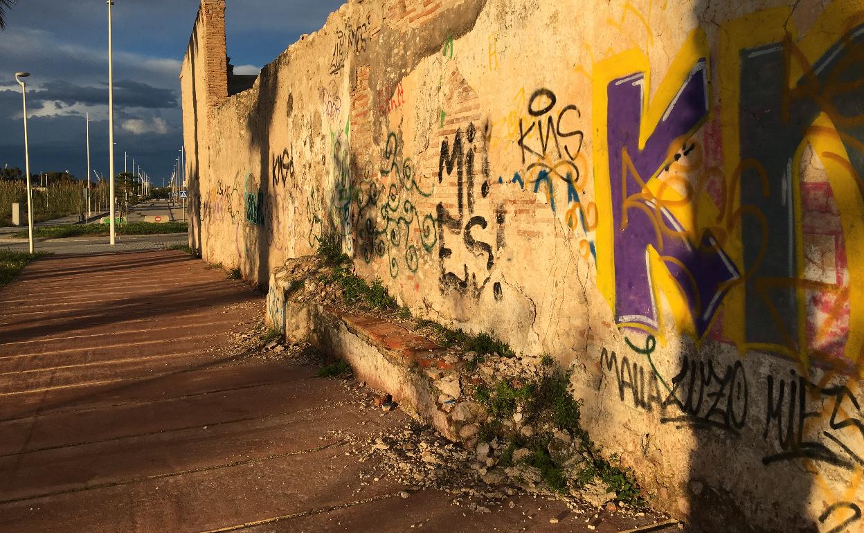 Desprendimientos en la alquería del Gall de Gandia, en Les Foies. 