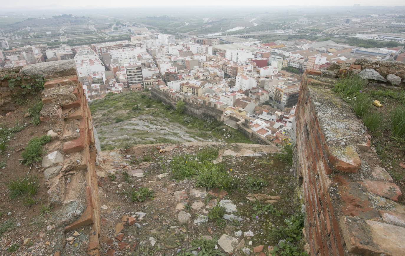 Estado del Castillo de Sagunto en abril de 2021. 