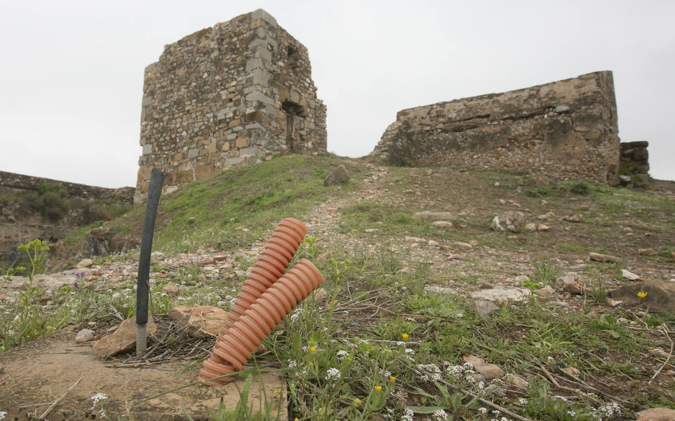 Estado del Castillo de Sagunto en abril de 2021. 