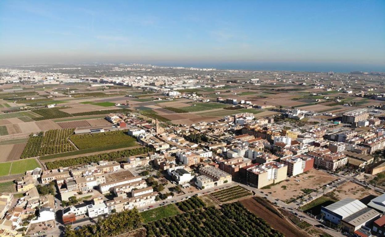 Una vista aérea de Bonrepòs i Mirambell. 