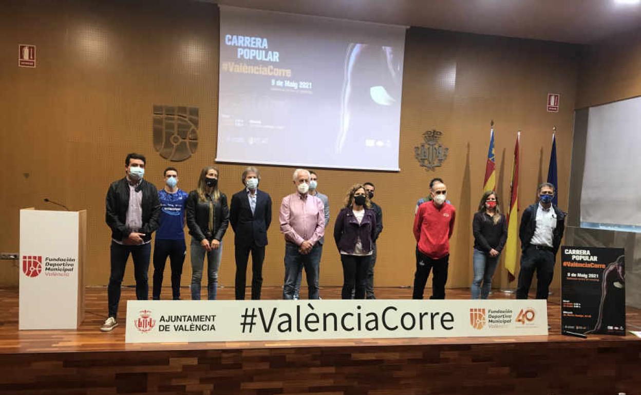 Presentación de la carrera del 9 de mayo en Valencia.