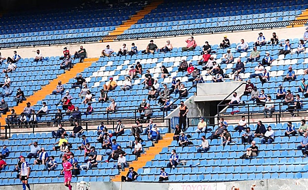 Muchos herculanos han visto hoy al equipo en directo por primera vez esta temporada. 