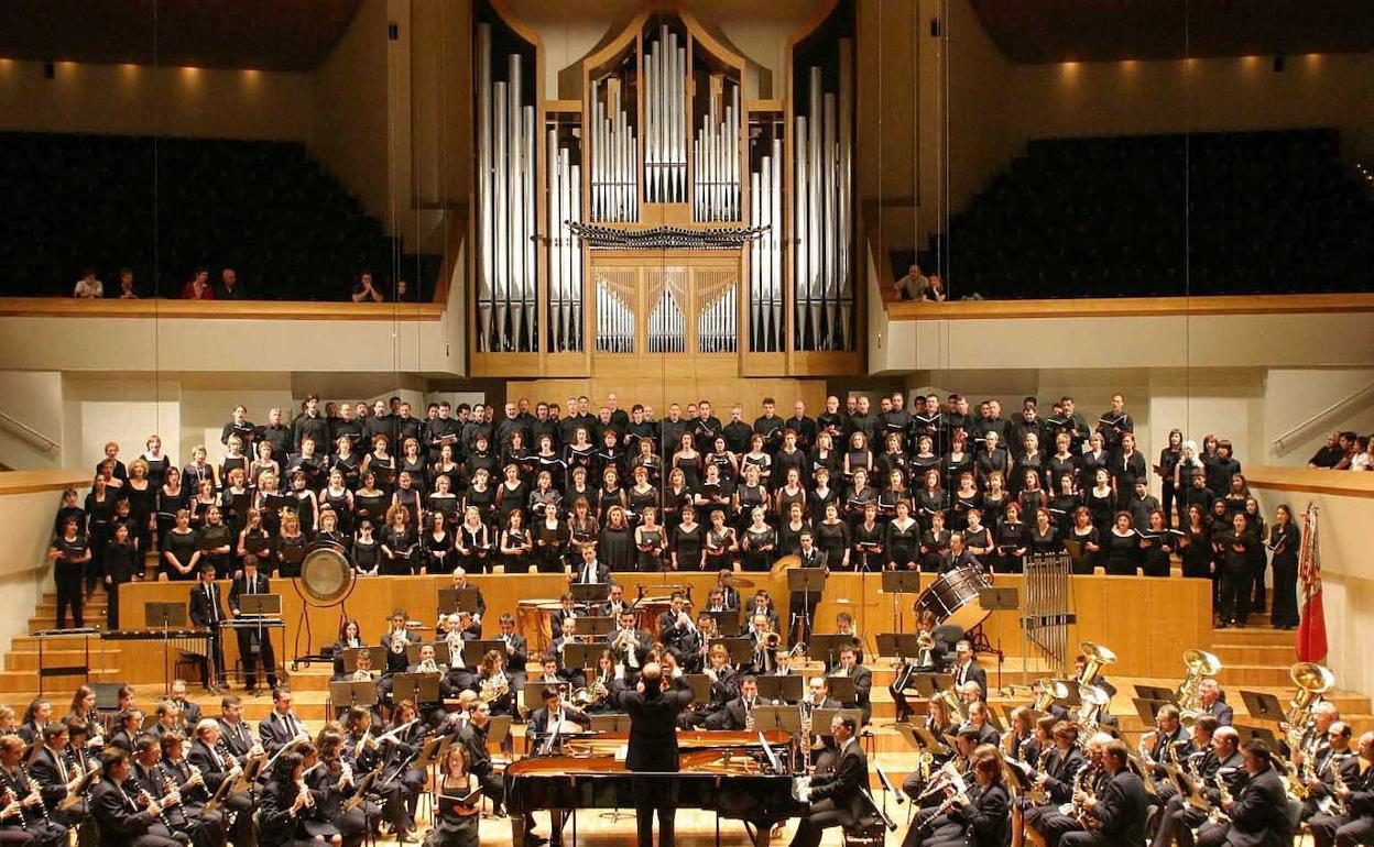 Sociedad Musical de Alboraya, en el Palau de la Música de Valencia.