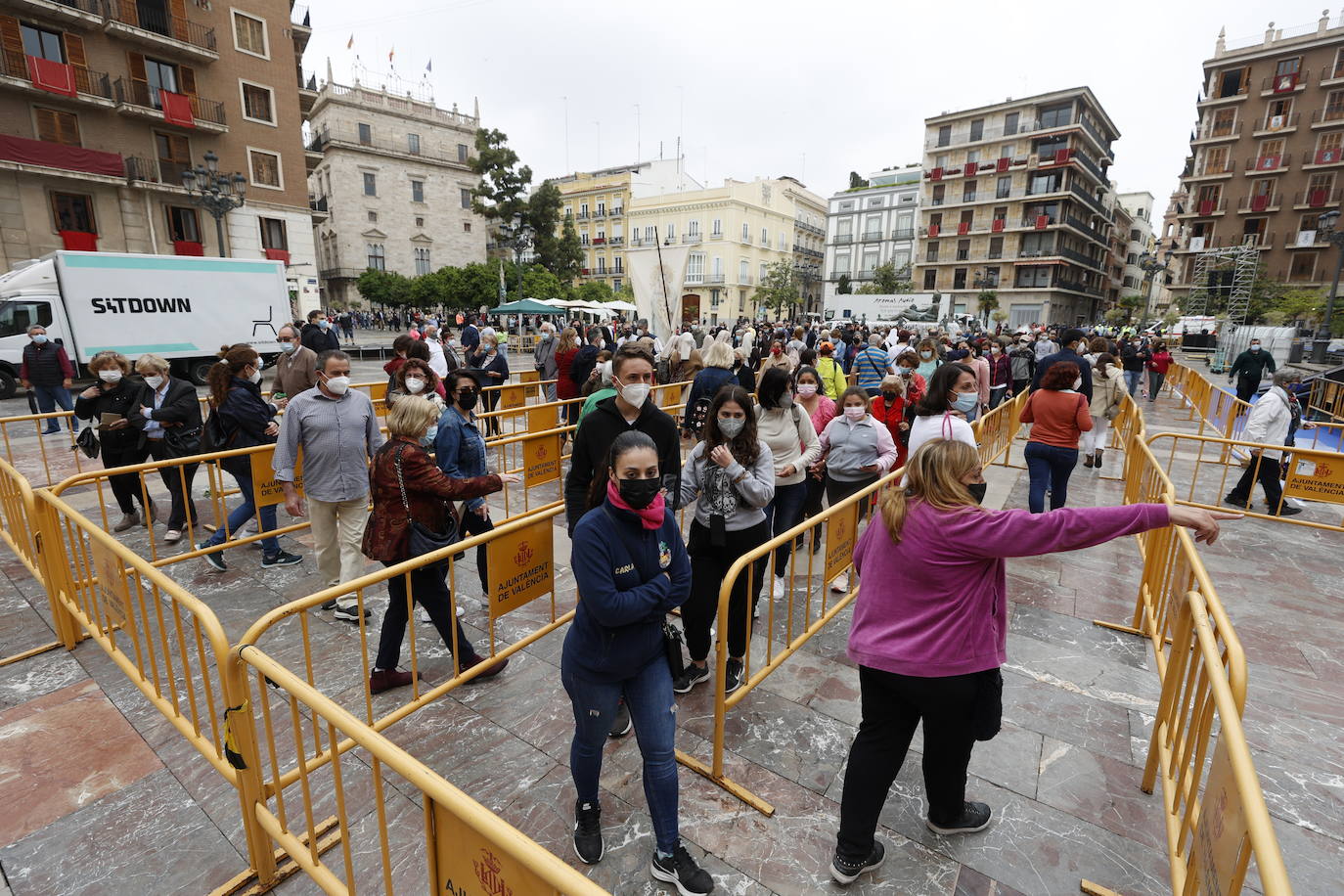 Missa d'Infants y traslado de la Virgen en Valencia