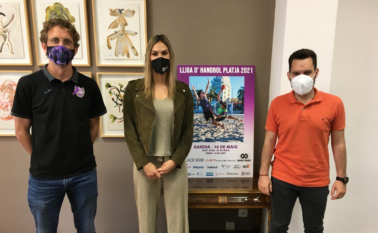 Presentación del certamen de balonmano que se celebrará en Gandia. 