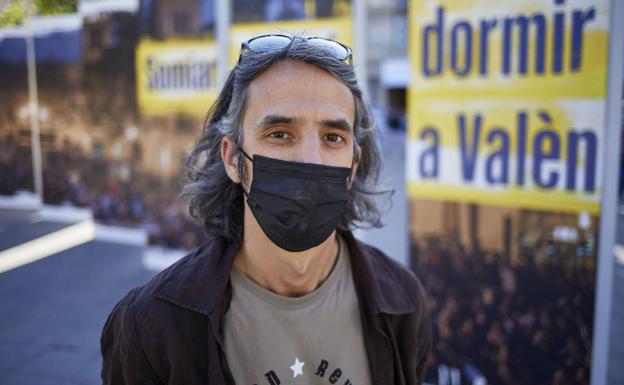 Juan Bordera, ayer, poco antes de impartir una charla dentro de los actos conmemorativos del aniversario. 