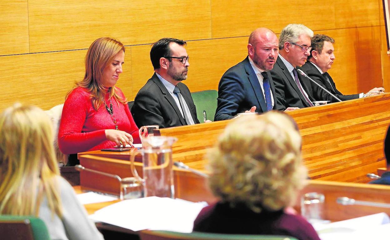 Toni Gaspar preside un pleno de la Diputación de Valencia. 