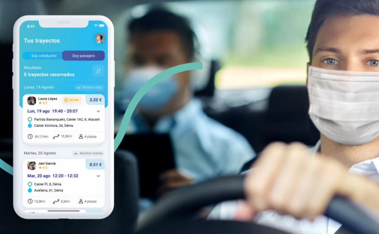 La app que promueve el uso compartido de coches. 