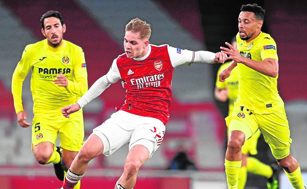 Parejo y Coquelin, durante un partido del Villarreal. 