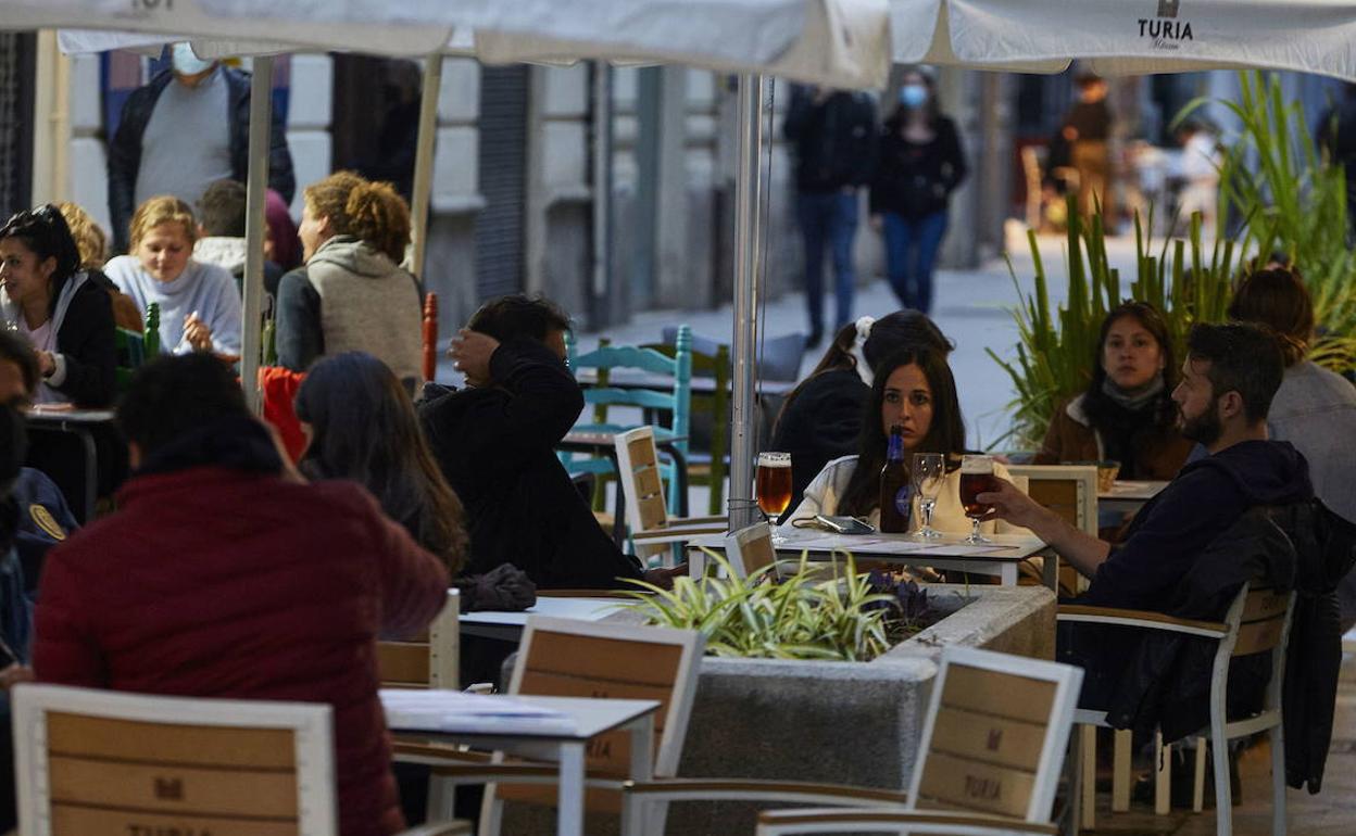 Una terraza de Valencia