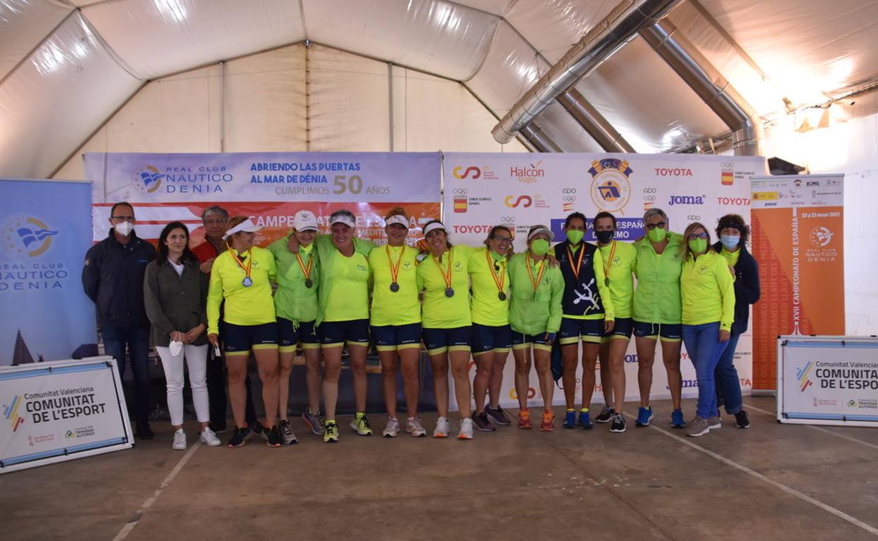 Las veteranas del CR Marina de Dénia, subcampeonas de España. 