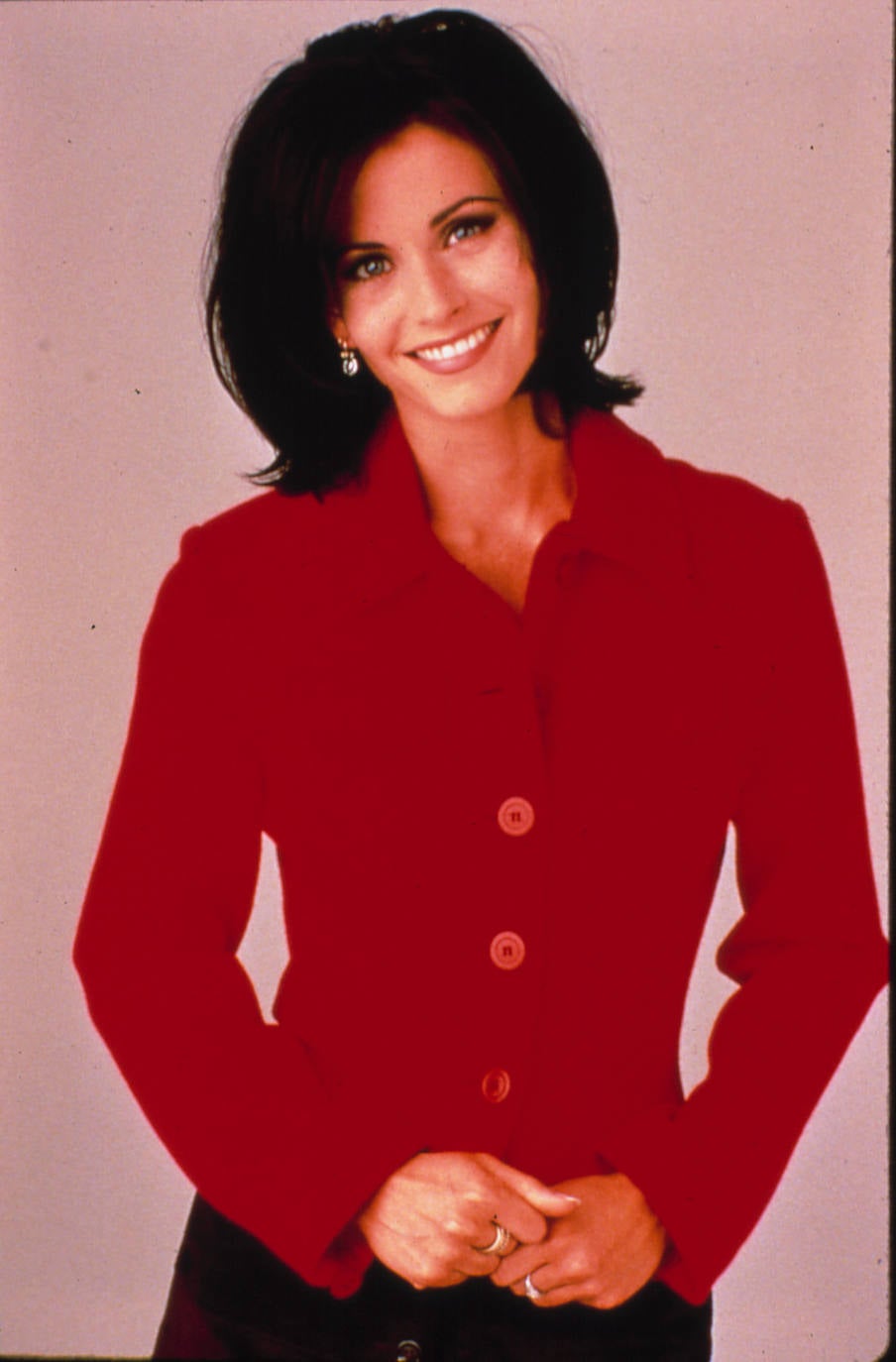 La actriz Courteney Cox en el papel de Monica Geller